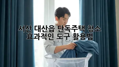 서산 대산읍 단독주택 청소, 효과적인 도구 활용법