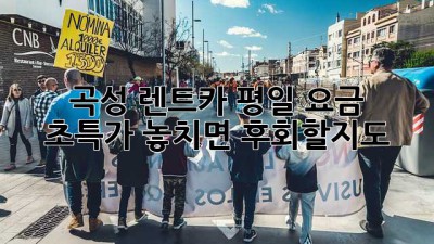 🚗 곡성 렌트카 평일 요금 초특가! 놓치면 후회할지도?! 😲